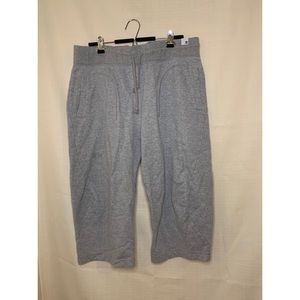Gray adidas cropped sweats